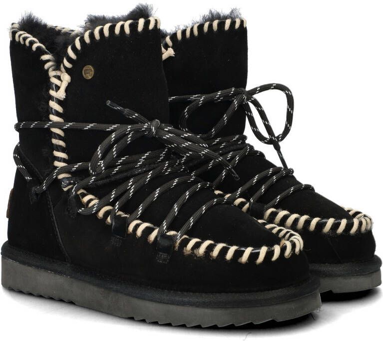 Warmbat Australia Waturra gevoerde suède enkelboots zwart - Foto 3