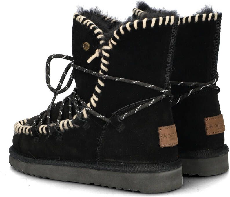 Warmbat Australia Waturra gevoerde suède enkelboots zwart - Foto 2