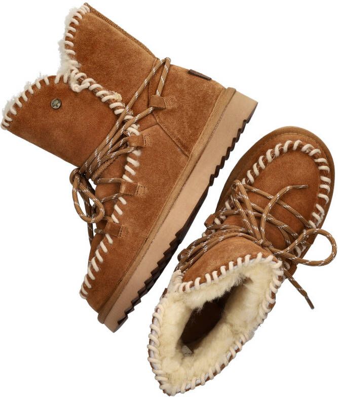 Warmbat Australia Waturra gevoerde suède enkelboots cognac - Foto 6