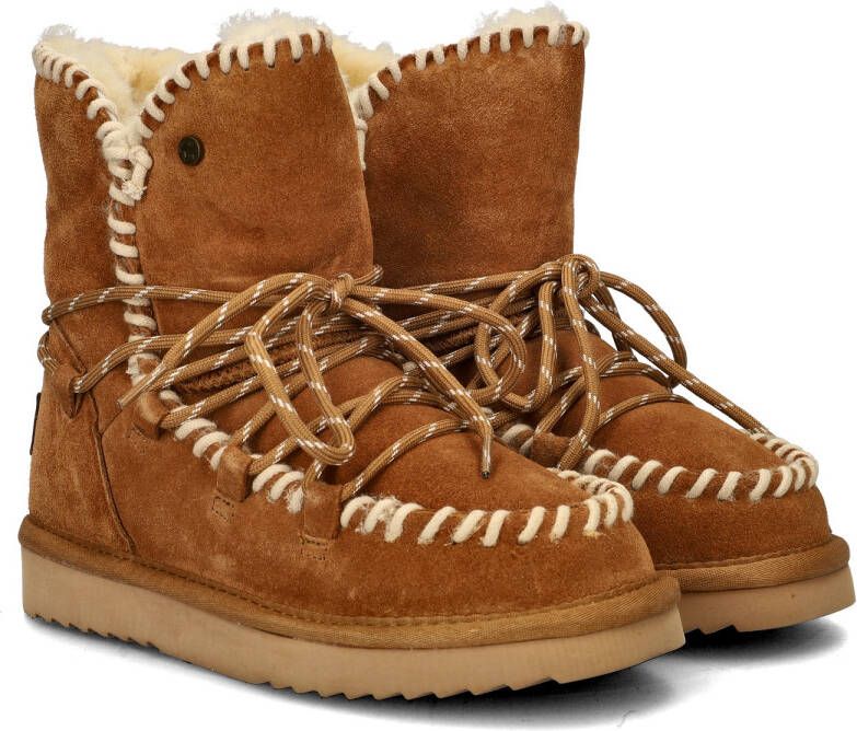 Warmbat Australia Waturra gevoerde suède enkelboots cognac - Foto 5