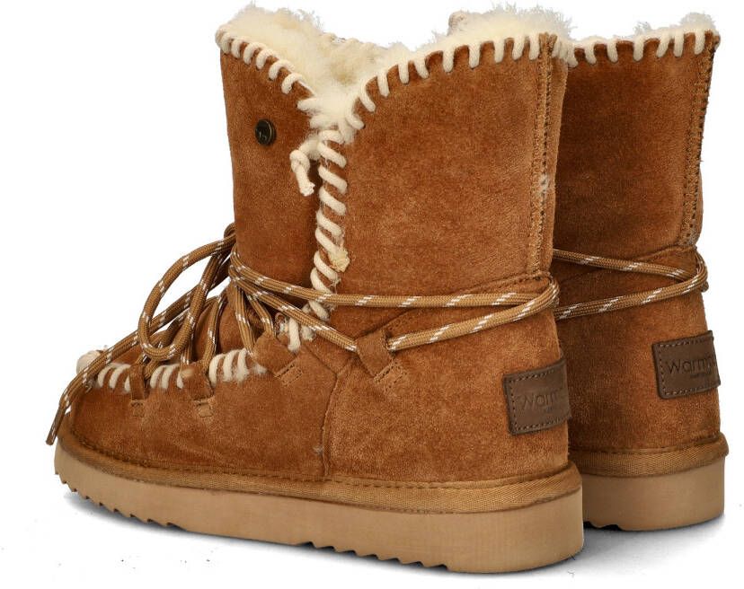 Warmbat Australia Waturra gevoerde suède enkelboots cognac - Foto 4