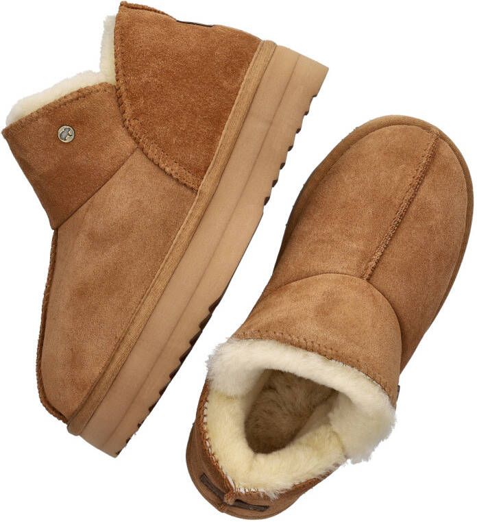 Warmbat Australia Warmbat Willow Plateau dames gevoerde boot Cognac - Foto 4