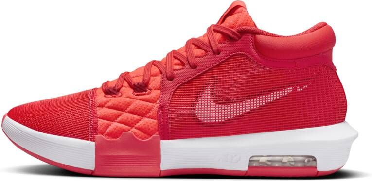 Nike LeBron Heren Schoenen Rood Maat: 40.5 Mesh Synthetisch Foot Locker