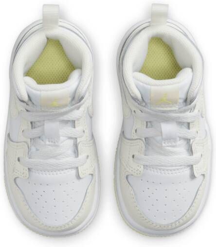 Jordan 1 Mid Schoenen voor baby's peuters Wit