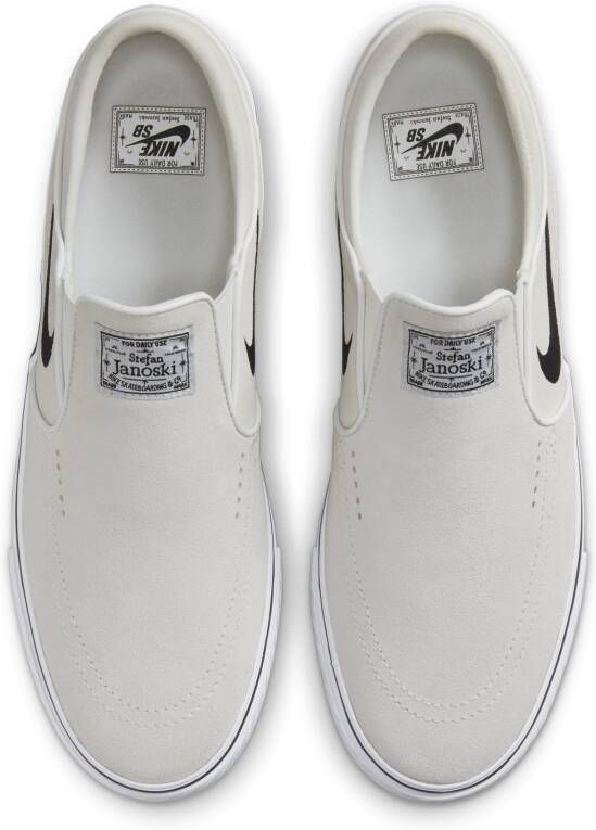 Nike SB Janoski+ Slip skateschoenen Wit - Foto 4