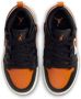 Jordan Aj1 Low Peuterschoenen Zwart Leer - Thumbnail 4