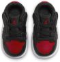 Jordan 1 Low Bred Td Black Gym Red-White Sneakers toddler CI3436-066 - Thumbnail 4