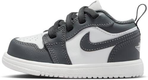 Jordan 1 Low Unisex Schoenen Grijs Maat: 23.5 Mesh Synthetisch Foot Locker