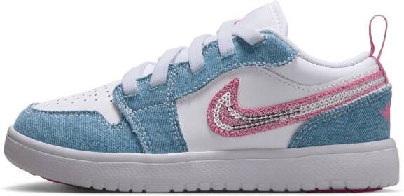 Jordan Aj1 Low Unisex Schoenen Blauw Maat: 33 Mesh Synthetisch Foot Locker
