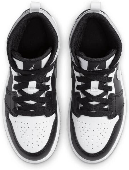 Jordan 1 Mid Kleuterschoen Zwart