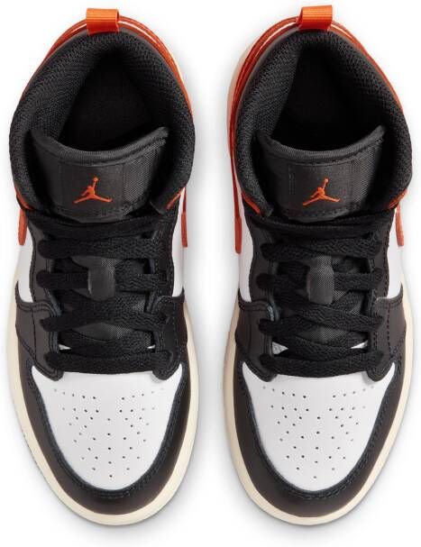 Jordan 1 Mid Kleuterschoenen Oranje