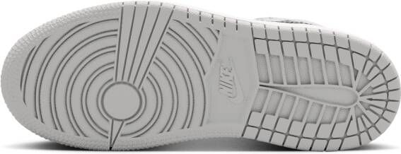 Jordan Aj1 Mid Unisex Schoenen Wit Maat: 33.5 Leer Foot Locker - Foto 3