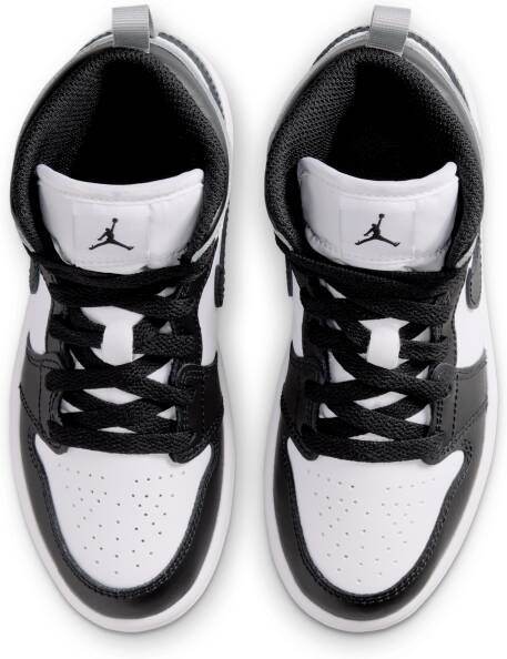 Jordan Aj1 Mid Unisex Schoenen Wit Maat: 33.5 Leer Foot Locker - Foto 4