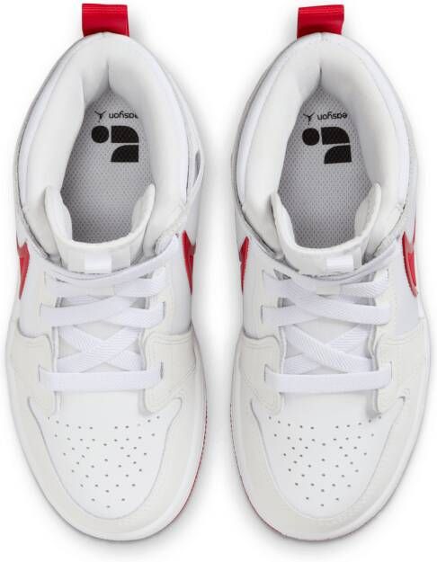 Jordan 1 Mid RM EasyOn kleuterschoenen Wit