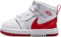Jordan 1 Mid Unisex Schoenen Wit Maat: 23.5 Mesh Synthetisch Foot Locker - Thumbnail 1