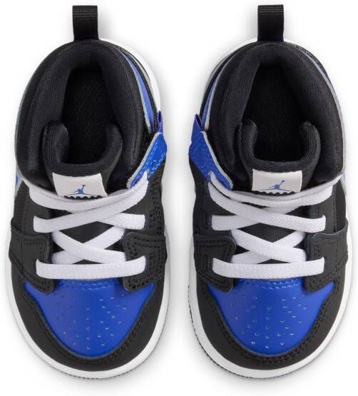 Jordan 1 Mid RM EasyOn schoenen voor baby's peuters Zwart