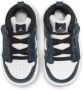Jordan Nike 1 Mid Schoen voor baby's peuters Armoury Navy Black White Kind - Thumbnail 4
