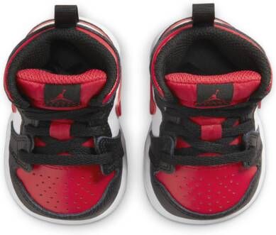 Jordan 1 Mid Schoen voor baby's peuters Zwart