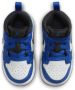 Jordan Aj1 Mid Unisex Schoenen Blauw Maat: 23.5 Mesh Synthetisch Foot Locker - Thumbnail 4