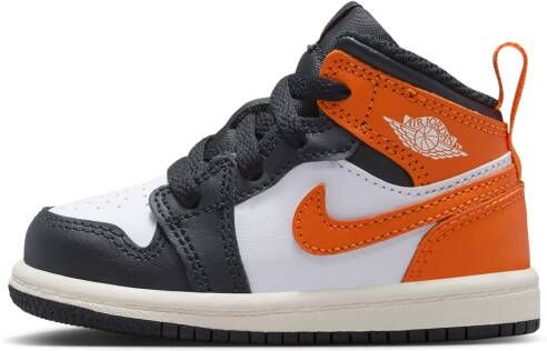 Jordan Aj1 Mid Unisex Schoenen Bruin Maat: 18.5 Leer Foot Locker