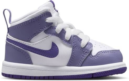 Jordan 1 Mid Schoenen voor baby's peuters Paars - Foto 3