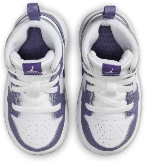Jordan 1 Mid Schoenen voor baby's peuters Paars - Foto 4