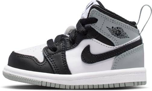 Jordan Aj1 Mid Unisex Schoenen Wit Maat: 19.5 Leer Foot Locker