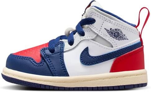 Jordan 1 Mid Schoenen voor baby's peuters Wit