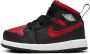 Jordan 1 Mid Schoenen voor baby's peuters Zwart - Thumbnail 2