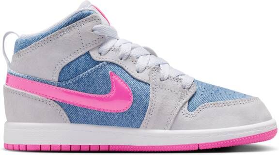 Jordan 1 Mid SE kleuterschoenen Blauw - Foto 3