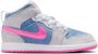 Jordan 1 Mid SE kleuterschoenen Blauw - Thumbnail 3