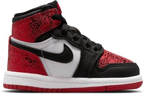 Jordan 1 Retro High OG Schoenen voor baby's peuters Rood