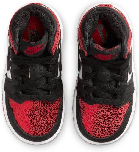 Jordan 1 Retro High OG Schoenen voor baby's peuters Rood
