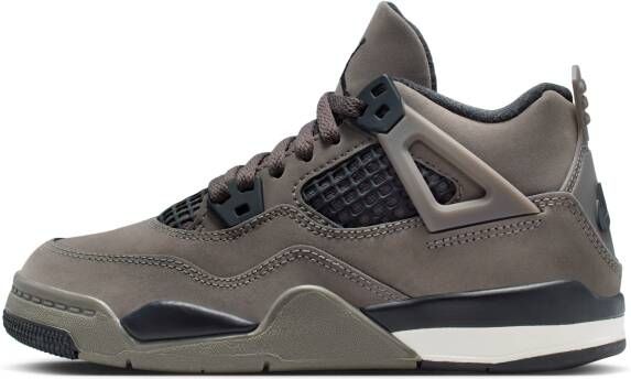 Jordan  4 Retro 'Cave Stone and Black' kleuterschoenen Grijs