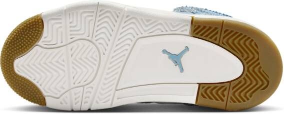 Jordan 4 Retro 'Worn Blue' kleuterschoenen Wit