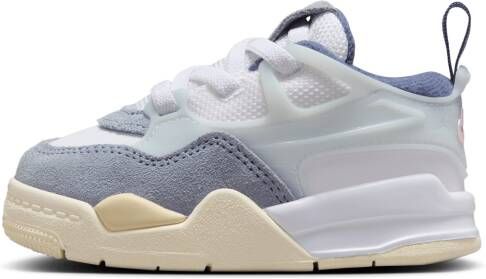 Jordan 4 RM schoenen voor baby's peuters Wit