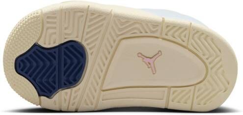 Jordan 4 RM schoenen voor baby's peuters Wit