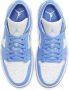 Jordan 1 Low Dames Schoenen Blauw Maat: 38.5 Leer Synthetisch Foot Locker - Thumbnail 7