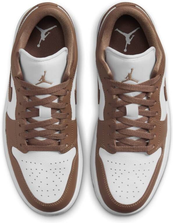 Jordan 1 Low Dames Schoenen Bruin Maat: 37.5 Leer Synthetisch Foot Locker - Foto 4