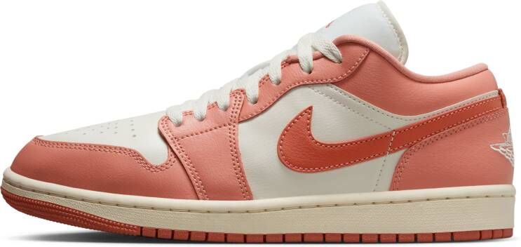 Jordan Aj1 Low Dames Schoenen Beige Maat: 36.5 Leer Foot Locker