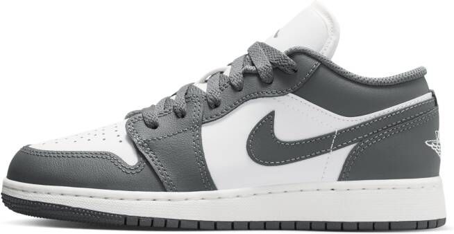 Jordan Aj1 Low Unisex Schoenen Grijs Maat: 35.5 Leer Foot Locker