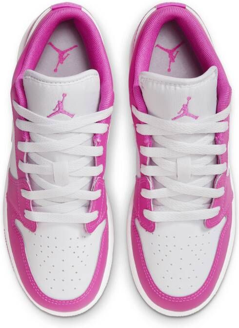 Jordan Aj1 Low Unisex Schoenen Roze Maat: 36.5 Leer Foot Locker - Foto 4