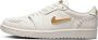 Jordan 1 Low Dames Schoenen Beige Maat: 37.5 Leer Foot Locker - Thumbnail 3