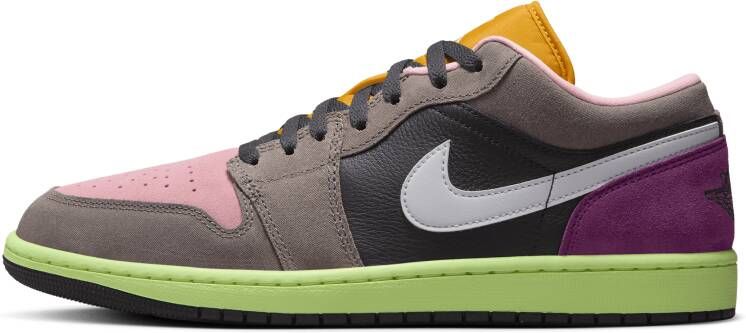Jordan Aj1 Low Heren Schoenen Grijs Maat: 40.5 Leer Foot Locker