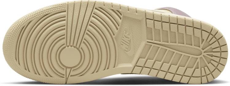 Jordan 1 Mid Dames Schoenen Beige Maat: 36.5 Polyester Foot Locker - Foto 3