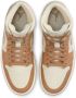 Jordan Aj1 Mid Sneakers Dames Wit Leer - Thumbnail 4