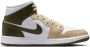 Jordan 1 Mid Dames Schoenen Wit Maat: 36.5 Polyester Foot Locker - Thumbnail 4