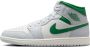 Jordan 1 Mid Heren Schoenen Wit Maat: 45 Leer Synthetisch Foot Locker - Thumbnail 3