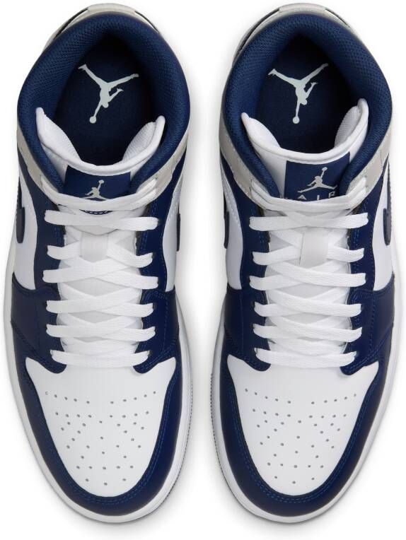 Jordan Air 1 Mid Herenschoenen Wit