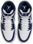 Jordan Aj1 Mid Heren Schoenen Wit Maat: 40.5 Leer Synthetisch Foot Locker - Thumbnail 5